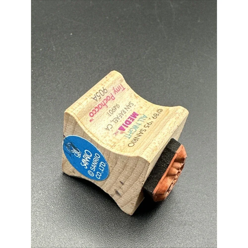 Sanrio Pochacco Stamp Hello Kitty and Friends Wooden vintage